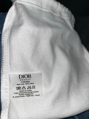 Christian Dior White Drawstring Pouch with Gold Logo thumbnail 3
