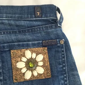 7 For All Mankind Bootcut Embellished Jeans thumbnail 2