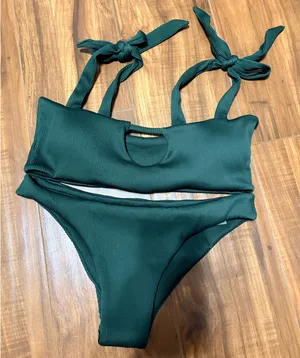 Romwe Bikini Set Green thumbnail 1