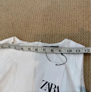 Zara Off White Sleeveless Midi Dress Size M thumbnail 4