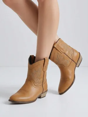 Dingo Willie antique tan leather western cowgirl boots sz 9.5 thumbnail 2