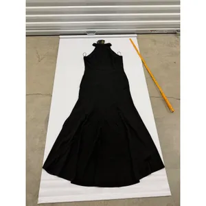 Woosea Womens Black High Neck Ruffle High Low Hem Sleeveless Maxi Dress size XL thumbnail 9