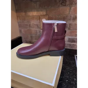 Michael Kors Mandy Block Heel Bootie in an oxblood Size 6.5 thumbnail 3