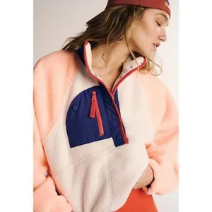 FREE PEOPLE Hit The Slopes Colorblock Pullover Sport Canvas Combo Size X-Small thumbnail 11