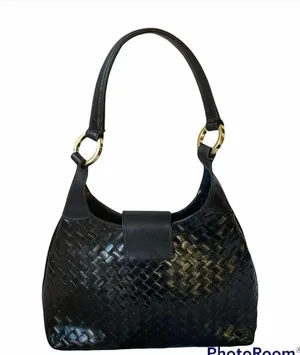 Marc & Marc by Shariff leather bsketweave handbag thumbnail 4