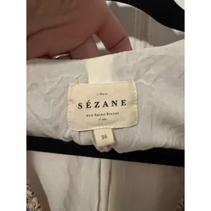 Sezane Raiana Dress Long Sleeveless Embroidered Patchwork Button Maxi 36 thumbnail 5