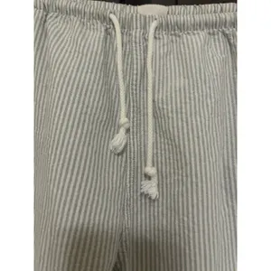 John Galt California (Brandy Melville) OS 100% Cotton Striped Drawstring Pants thumbnail 3