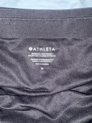 Athleta Interval Run Shorts Black thumbnail 4