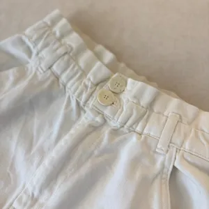 Zara White High Waisted Paperbag Denim‎ Jeans Tapered Leg XS thumbnail 3