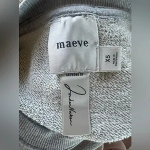 Maeve Anthropologie Jordan Nickson Wine and Cheese Graphic Sweatshirt XS thumbnail 7