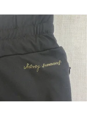 Gymshark Whitney Simmons Women’s Ruched Cuffed Joggers Black Size Medium thumbnail 2