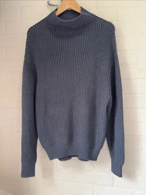 Wilfred Knit Sweater gray merino wool medium aritzia thumbnail 1