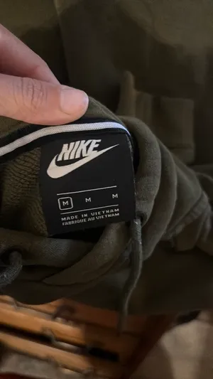 Nike Olive Green Hoodie Pullover thumbnail 4