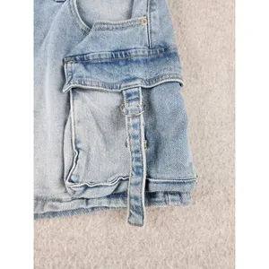NWT RSQ TILLY'S DENIM JEAN Micro MINI SKIRT Pocket‎ Buckles Faded Wash Stretch thumbnail 2