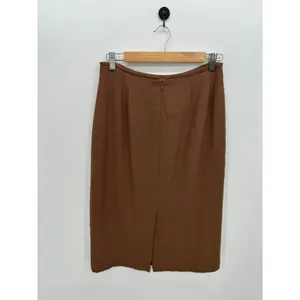 Le Suit Womens Brown 2 Piece Skirt Suit Set Blazer Pencil Skirt Size 6 Career thumbnail 5