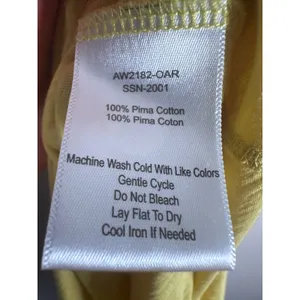 ATM Anthony Thomas Melillo Maxi Dress Womens Small Yellow Pima Cotton Slub comfy thumbnail 9