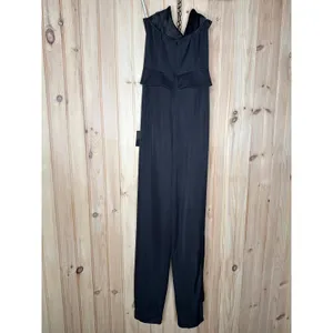NWT Lulus Jumpsuit Polished Charisma Black Strapless Jumpsuit Party Cocktail XS thumbnail 6