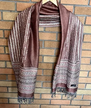 Original PASHMINA Soft 100% Pashmina Shawl Wrap Scarf 70”X28” Geometric thumbnail 1