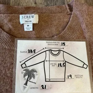 J CREW Womens Brown Wool Blend Teddie Sweater Pullover Sweatshirt Medium Runs Sm thumbnail 4
