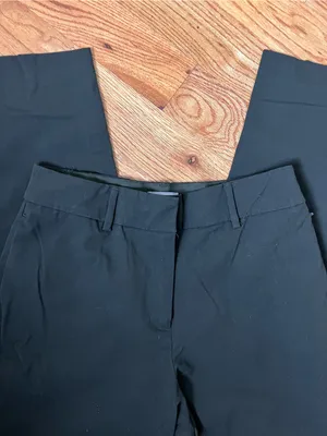 H&M Olive Green Crop Dress Pants thumbnail 3