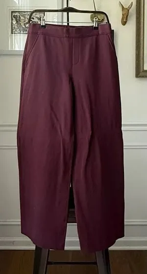 Spanx Air Essentials Wide Leg 20385R Chianti Burgundy Merlot Maroon M thumbnail 1