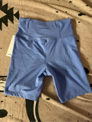 Outdoor Voices High Rise Bike Shorts Blue Hidden Pocket Size Small thumbnail 2