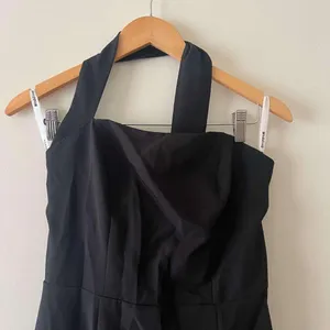 NWOT Black Formal One Shoulder Long Bridesmaid Prom Dress Size 6 thumbnail 3