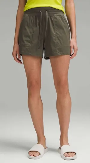 Lululemon Dance Studio High-Rise Short 3.5" Army Green Size 0 thumbnail 1