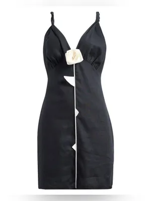 Farm Rio Linen Blend V-Neck Rosette Mini Dress, Size Small, $248 thumbnail 5