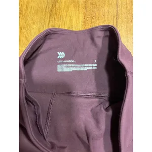 High-Waisted Athletic Leggings Workout Yoga Pants Plum‎ Purple Activewear F63 thumbnail 6