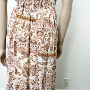 [Vici Collection] Call Away Floral Maxi Dress Smocked Bodice NWOT Tiered Size XL thumbnail 6