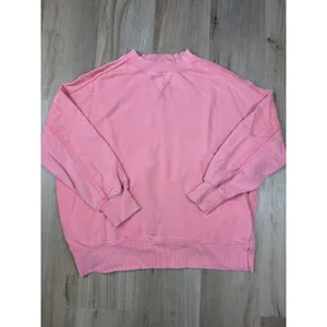 Aerie Vacay Crew Sweatshirt Wild Peach French Terry Oversized Top Small thumbnail 4