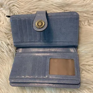 Women’s Wallet/ Wristlet BNWOT color light blue so many cards space see photos thumbnail 4