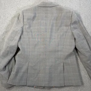 Banana Republic Women's Size 12 Gray Plaid Stretch Blazer Jacket Career Workwear thumbnail 10