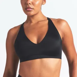 Nike Skims Shine V-Neck Bra Obsidian Small thumbnail 1