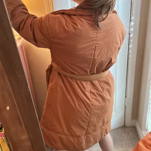 Target  Wrap Puffer Brown Jacket thumbnail 5
