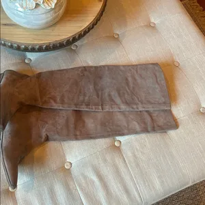 VIC MATIE Knee High Brown Suede Leather Boots thumbnail 5