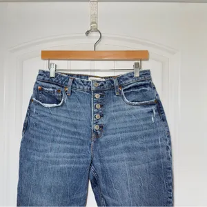 Abercrombie & Fitch The Skinny High Rise Curve Love‎ Button Fly Jeans Size 29 thumbnail 3