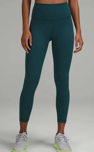 Lululemon Wunder Train High-Rise Tight 25" Green Jasper thumbnail 1