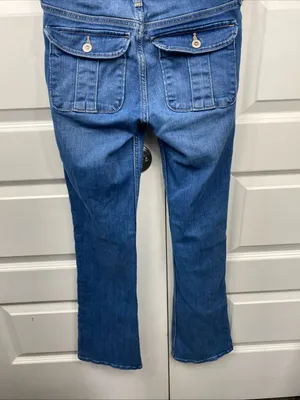 Hollister Low-Rise Bootcut Jeans Womens 0R 24x32 Medium Wash Soft Stretch Denim thumbnail 8