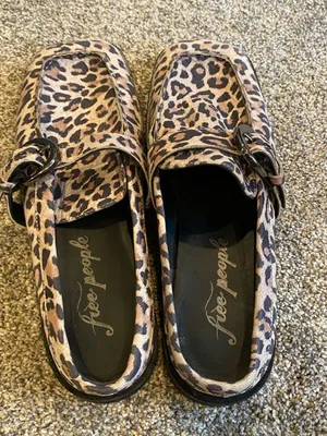 Free People Mazie Mule In Leopard Suede Size 39/ 8.5 thumbnail 7
