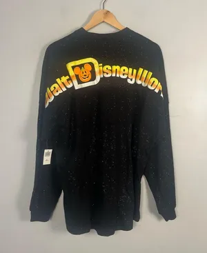 Disney WDW 2019 Halloween Candy Corn Spirit Jersey Shirt Size M Glitter RARE new thumbnail 1