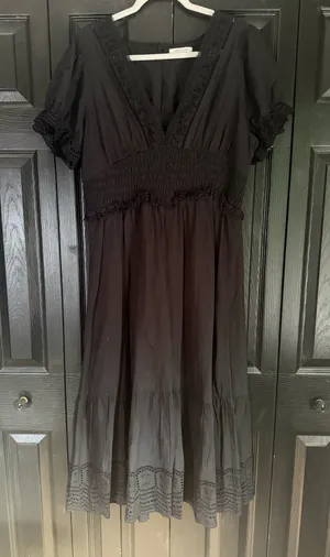American Eagle Midi Dress Black thumbnail 1