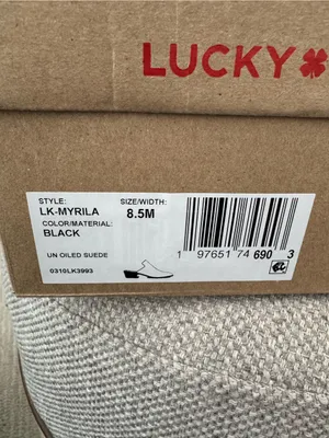 Lucky Brand Women's Myrila Heeled Mule 8.5 M Black New in box thumbnail 2
