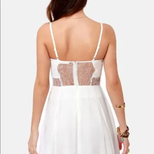 By the Lace-Sides White Lace Dress by Lush Size Small thumbnail 12