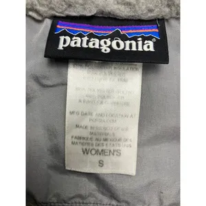 Patagonia Los Gatos Gray Sherpa Fleece Jacket Full Zip Womens Size Small Outdoor thumbnail 2