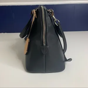 Coach‎ Cora Peyton Black Saffiano Leather Domed Satchel thumbnail 7