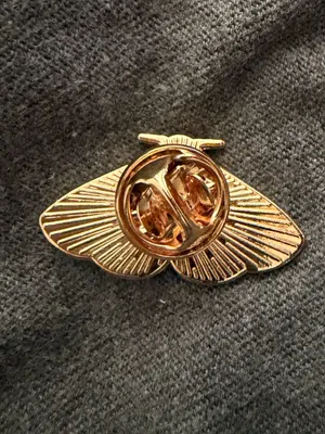 Moth floral Enamel Pin thumbnail 2