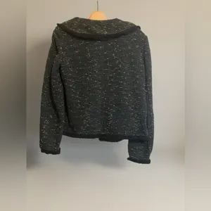 DKNY open-front tweed blazer jacket thumbnail 3