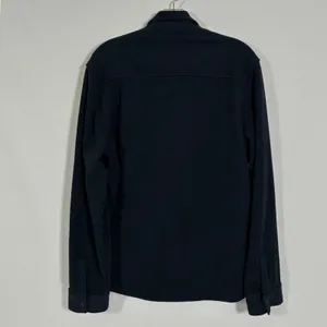 Zella Womens Blue Fleece Snap Front Pullover Funnel Neck Long Sleeve Top thumbnail 6